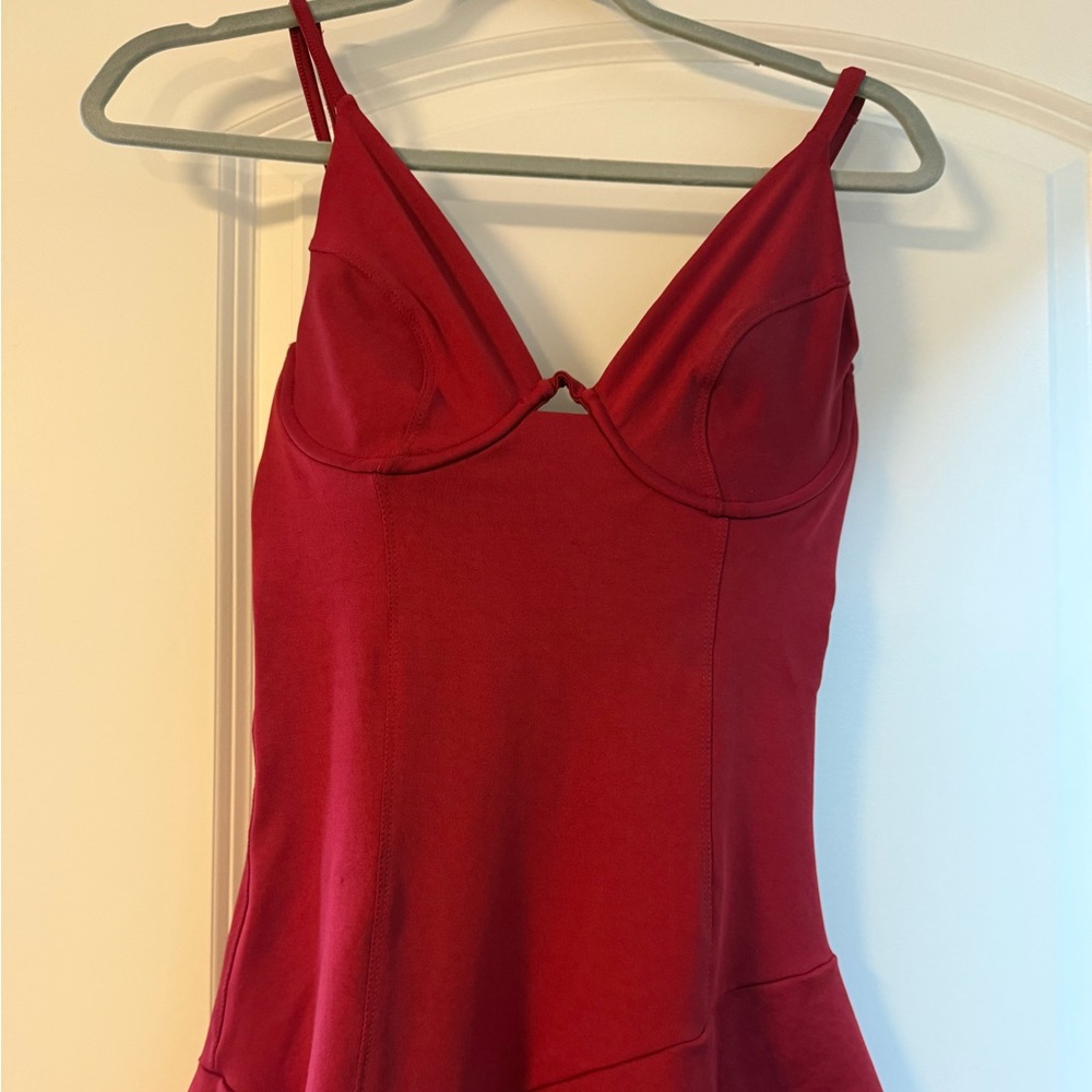 Elegant Red Mini Dress